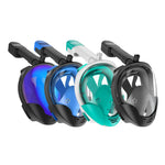 Scuba Diving Mask, Full Face, Anti Fog, Underwater, Wide View Snorkel, Waterproof Swimming Masks, Camera Mount, Adult Youth