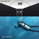 LED Diving Flashlight 20000Lumens 6 x XHP70 Underwater Lighting 100m Waterproof Tactical Torch For Photography Video Fill Light