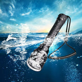 Professional Super Powerful 8000LM led Scuba Diving IPX8 Waterproof Flashlight Diver Light LED Underwater Torch Lamp Lanterna