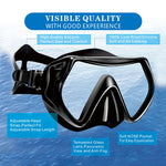 Professional underwater diving mask scuba diving goggles are suitable for GoPro small sports camera all-dry diving glasses