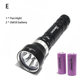 Powerful LED L2 Scuba Diving Flashlight 26650 Dive Light tactic Torch Underwater Flashlight Waterproof Diving Lamp lanterna