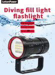 Professional Underwater 27 LED Photography Light Highlight Lamp 20000Lumens Diving Flashlight 100M Waterproof Video Camera torch