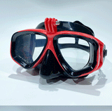 Professional underwater diving mask scuba diving goggles are suitable for GoPro small sports camera all-dry diving glasses