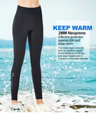 Men Women's 2mm Neoprene Cold Proof Warm Diving Pants Female Snorkeling Leggings Sailing Surfing Winter Swimming Wetsuit Trunks