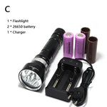 Powerful LED L2 Scuba Diving Flashlight 26650 Dive Light tactic Torch Underwater Flashlight Waterproof Diving Lamp lanterna