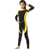 2.5MM Neoprene Wetsuits Kids Swimwears Diving Suits Long Sleeves Boys Girls Surfing Children Rash Guards Snorkel One Pieces