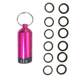 Mini Aluminum Scuba Diving Tank with 12 O Rings Brass Pick Dive Key Chain Diving Repair Kit