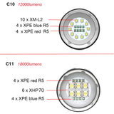 LED Diving Light 20000Lumens 15*L2 LED Flashlight Underwater 100m Waterproof Tactical Torch FOR Camera Video Fill Light