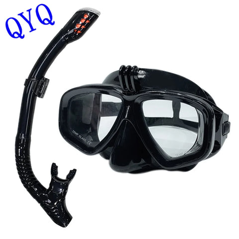 Professional underwater diving mask scuba diving goggles are suitable for GoPro small sports camera all-dry diving glasses