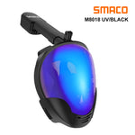 Scuba Diving Mask, Full Face, Anti Fog, Underwater, Wide View Snorkel, Waterproof Swimming Masks, Camera Mount, Adult Youth