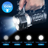 Sofirn SD01 Pro 10000LM Powerful Diving Light 3* XHP50.2 Scuba Dive Flashlight Underwater Torch with Magnetic Control Switch