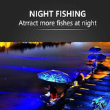 70W 130W DC 12V Green White Squid IP68 High Power Fish Attractant Stick Bait Lure Night Submersible Underwater LED Fishing Light