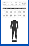 3MM Neoprene Wetsuits Men Diving Suits Long Sleeves Surfing Snorkel One Pieces Black