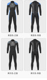 Mens Triathlon Wetsuit 3mm Neoprene Long Sleevele One Piece wetsuit Ultra Elastic Diving Suit Open Water Swimming