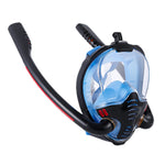 Scuba Diving Mask, Full Face, Anti Fog, Underwater, Wide View Snorkel, Waterproof Swimming Masks, Camera Mount, Adult Youth