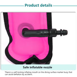 DIZETION Surface Marker Buoy Scuba Diving with Rotatable Hook Sausage Signal Tube SMB Inflatable Nozzle Floating Accessory