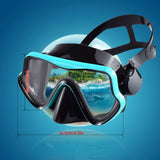 Scuba Diving Mask Snorkel Set For Adults Tempered Glass Professional Panoramic Snorkeling Gear Swimming Training Snorkel Kit