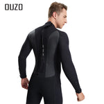 Mens Triathlon Wetsuit 3mm Neoprene Long Sleevele One Piece wetsuit Ultra Elastic Diving Suit Open Water Swimming