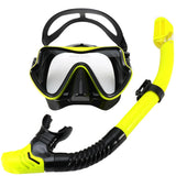 Diving Mask Snorkel Set For Adults Tempered Glass Scuba Professional Panoramic Snorkeling Gear Swimming Training Snorkel Kit