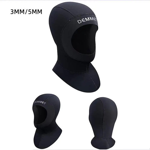 NEW Diving Wetsuit Hood 3MM/5MM Neoprene Scuba With Shoulder Snorkeling Equipment Hat Cap Winter Swim Warm Spearfishing Dropship