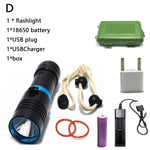 Waterproof IPX8 Diving Flashlight L2 LED Scuba Diver Diving Light 100M 26650 Waterproof Lantern Camping Fishing LED Torch