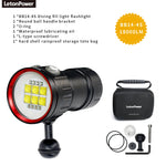 NEW LED Diving Light Highlight Torch  20000Lumens Tactical Diving Flashlight Underwater 100M Waterproof  Video  Camera Light