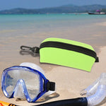 Scuba Dive Mask Pouch Neoprene Diving Mask Case for Computer Watch Diving Glasses, Snorkeling Glasses, Scuba Glasses Nose Clip