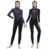 Wetsuit for Men Women One-piece Scuba Diving Suit 3MM Neoprene Long Sleeve Snorkeling Surfing Swimsuit for Girls Sun Protection