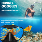 Panorama Snorkeling Mask New Professional Scuba Diving Mask Wave Proof Snorkeling Adult Silicone Skirt  Goggles Swimming