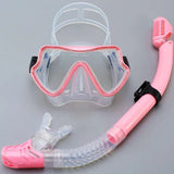 Diving Mask Snorkel Set For Adults Tempered Glass Scuba Professional Panoramic Snorkeling Gear Swimming Training Snorkel Kit