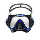 Diving Mask Swimming Goggles Scuba Snorkel Silicone Skirt Tempered Glass Panoramic HD For Adult Youth Anti-Fog with Nose Cover