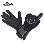 3MM Genuine Neoprene Gloves Anti Scratch and Keep Warm for Scuba Diving Non-slip Snorkeling Equipment