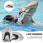 Adjustable Straps Silicone Palm 1 Pair Swimming Training Paddles Snorkeling Diving Gloves Fin Flipper Sports  Swim Hand Paddles