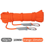 12mm 10mm 12KN(1200KG) Lanyard Outdoor Camping Rope Climbing Hiking Survival Equipment Tent Accessories Rescue Snorkeling Rope