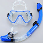 Diving Mask Snorkel Set For Adults Tempered Glass Scuba Professional Panoramic Snorkeling Gear Swimming Training Snorkel Kit