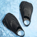 Adults Short Light Full Foot Pocket Travel Size Short Blade Fins Flippers For Snorkeling Diving Scuba Swimming