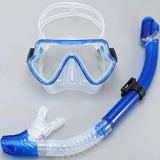 Diving Mask Snorkel Set For Adults Tempered Glass Scuba Professional Panoramic Snorkeling Gear Swimming Training Snorkel Kit