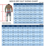 Men's Surfing Drysuits Latex Ankle Gaskets Dry Suits for Kitboarding Wingsurfing Jetsurfing Motosurfing Jetboarding Waterskiing