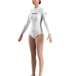 know dream Integrated women's diving suit 2mm Neoprene White Wetsuit CR Super Elastic Bikini Women's Diving Suit Surfing Swimmin