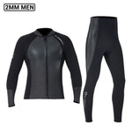 Neoprene 3MM 2MM Men Women Wetsuit Jacket Scuba Diving Suit Surf Snorkeling Underwater Fishing Spearfishing Kitesurf Equipment