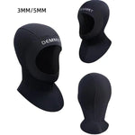 NEW Diving Wetsuit Hood 3MM/5MM Neoprene Scuba With Shoulder Snorkeling Equipment Hat Cap Winter Swim Warm Spearfishing Dropship