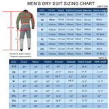 Men's Surfing Drysuits Latex Ankle Gaskets Dry Suits for Kitboarding Wingsurfing Jetsurfing Motosurfing Jetboarding Waterskiing