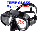 Diving Mask Optical Nearsighted Myopia Diving Glass Scuba Swimming Googles Tempered Glasses Short-Sighted Reading