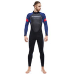 Wetsuit for Men Women One-piece Scuba Diving Suit 3MM Neoprene Long Sleeve Snorkeling Surfing Swimsuit for Girls Sun Protection