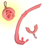 Roll Up Silicone Snorkel Swimming Swim Snorkel with Hanging Buckle Comfortable Breathing Tube for Snorkeling