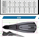 Professional Diving Fins Training Mono Full Pocket Swimming Snorkeling Fins Diving Fins Longfin Water Sports Equipment Fins