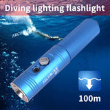 V10S II 1200lm Diving light Scuba 6500K Scuba diving flashlight Underwater 100m dive torch Submarine light Night dive freediving