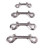 DIZETION 65mm 90mm 100mm 115mm Double Ended Scuba Diving Hook Stainless Steel Eye Bolt Snap Hook Quick Draw Link Carabiner