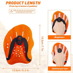 Adjustable Straps Silicone Palm 1 Pair Swimming Training Paddles Snorkeling Diving Gloves Fin Flipper Sports  Swim Hand Paddles