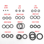 Bulk 36 Scuba Diving O Ring Kit, Rubber O Ring Seal Washer Spare Parts for Dive Tank, Hose BCD Gear Equipment Diving O Rings